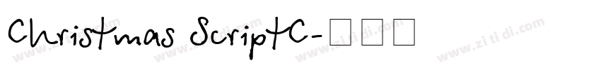 Christmas ScriptC字体转换